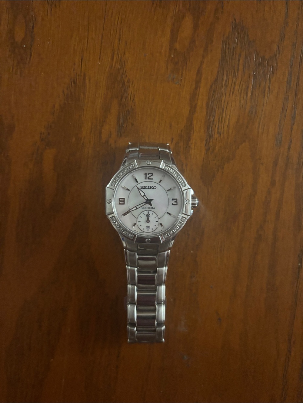 Seiko Silver and pearl watch